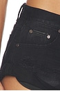 view 7 of 7 SHORT EN JEAN BANDITS in Smokey Black