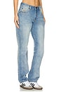 view 2 of 6 Truckers Mid Waist Straight Leg Jeans in Blue Malt