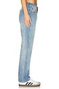 view 3 of 6 Truckers Mid Waist Straight Leg Jeans in Blue Malt