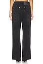 view 4 of 6 Low Slung Straight Leg Billie Jean in Faded Black