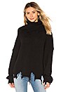 view 1 of 4 Destroyed Turtleneck Sweater in Black