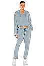 view 4 of 4 Cropped Hoody in Ash Blue