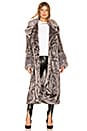 view 1 of 3 Verona Faux Fur Coat in Grey