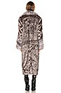 view 3 of 3 Verona Faux Fur Coat in Grey
