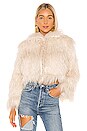 view 2 of 5 Axel Faux Fur Jacket in Cream