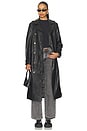 view 2 of 4 Supermodel Leather Trench in Black