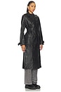 view 3 of 4 Supermodel Leather Trench in Black