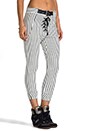 view 2 of 7 Babylon Jagger Pant in White/Black in White & Black