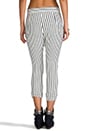 view 3 of 7 Babylon Jagger Pant in White/Black in White & Black