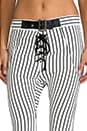 view 4 of 7 Babylon Jagger Pant in White/Black in White & Black