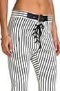 view 5 of 7 Babylon Jagger Pant in White/Black in White & Black