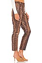 view 2 of 4 PANTALON PYTHON LEATHER TRUCKER in Python