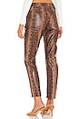view 3 of 4 PANTALON PYTHON LEATHER TRUCKER in Python