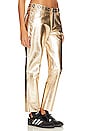 view 2 of 4 Heart Break Hotel Leather Pant in Gold