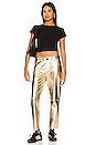 view 4 of 4 Heart Break Hotel Leather Pant in Gold