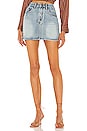 view 1 of 4 2020 Mini High Waist Denim Skirt in Hendrix in Hendrixe