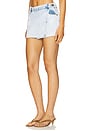 view 3 of 6 Denim Wrap Mini Skirt in Depeche Blue