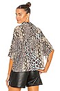 view 1 of 4 Punk Python Fringed Savanna Shirt in Animal