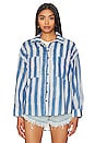 view 2 of 5 Daria Shirt in Blue Stripe