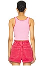 view 3 of 4 Scallop Knitted Vest in Pink