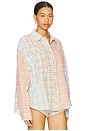 view 2 of 6 Patchwork Cotton Check Shirt in Multi