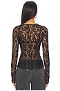 view 3 of 4 Wednesday Lace Long Sleeve Top in Black