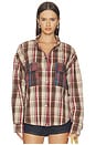 view 2 of 6 CAMISA PRAIRIE DARIA in Sand Check