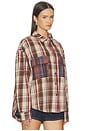 view 3 of 6 CAMISA PRAIRIE DARIA in Sand Check