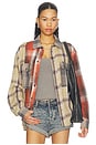 view 1 of 5 CHEMISE EN FLANELLE ESSENTIAL in Natural Check
