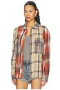 view 3 of 5 CHEMISE EN FLANELLE ESSENTIAL in Natural Check