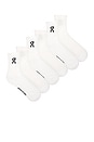 view 1 of 2 Logo 3 Pack Sock in White