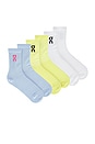 view 1 of 8 양말 in White, Zest, & Stratosphere