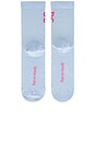 view 8 of 8 양말 in White, Zest, & Stratosphere