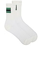 view 1 of 4 Tennis Sock in White & Green