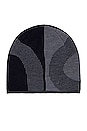 view 2 of 2 Explorer Merino Beanie in Rock & Black