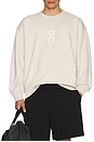 view 3 of 4 Club Crew Graphic Sweatshirt in Silver