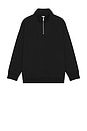view 4 of 5 PULL À FERMETURE ÉCLAIR 1/4 CLUB in Black