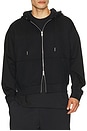 view 1 of 5 Club Collective Fz Hoodie in Black
