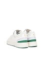 view 3 of 6 The Roger Centre Court Sneaker in White & Green