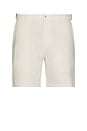 view 1 of 5 Linen Fixed Waist Shorts in Stone