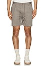 view 3 of 4 Garment Dye Cotton Drawstring Shorts in Cinder