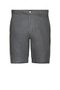 view 1 of 5 Linen Fixed Waist Shorts in Gunmetal