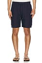 view 1 of 4 Air Linen Pull-On Cargo Short in Deep Navy