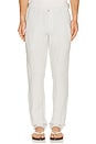view 1 of 5 Linen Trouser in Ash & White