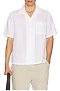 view 3 of 4 Air Linen Convertible Vacation Shirt in White