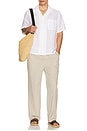 view 4 of 4 Air Linen Convertible Vacation Shirt in White