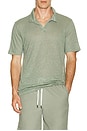 view 3 of 4 Shaun Linen Polo in Sage