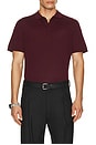 view 1 of 4 Extra Fine Merino Wool Polo in Port Wine