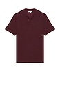 view 4 of 4 Extra Fine Merino Wool Polo in Port Wine