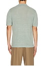 view 2 of 4 Linen Sweater Polo in Washed Olive